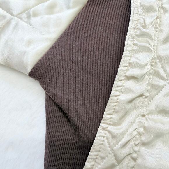 Drive Scorpion Ivory Satin Slim Fit Ryan Gosling Bomber Jacket Size XL Quilted - Picture 11 of 13